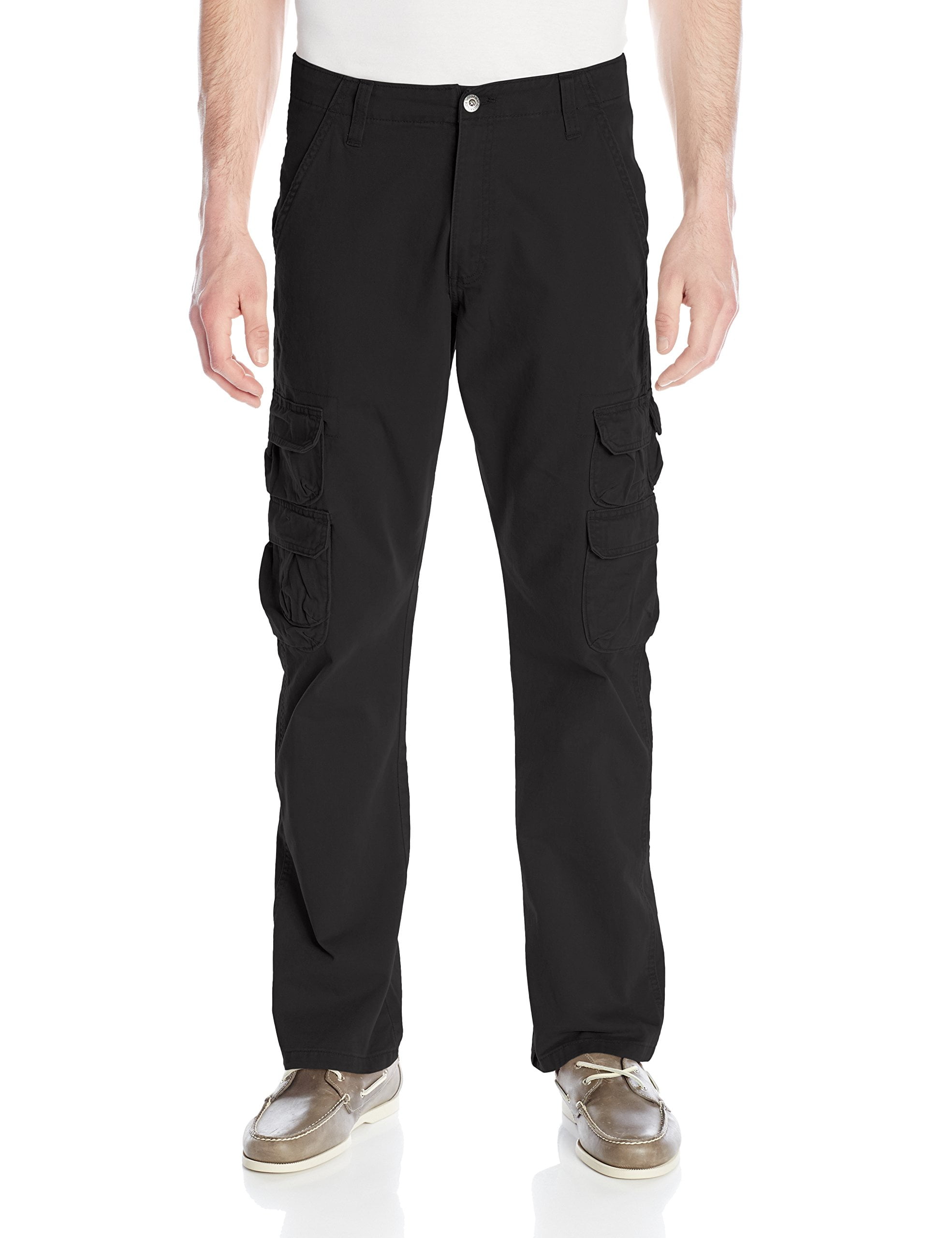 Anlee Mens Winter Fleece Lined Relaxed Drawstring Cargo Pants