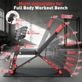 thumbnail image 2 of GIKPAL 8 Positions Multi-purpose Adjustable Weight Bench with Resistance Band,Foldable Workout Bench With Extended Headrest & Preacher Curl for Home Gym, 880lbs Capacity, 2 of 8