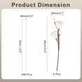 thumbnail image 2 of uxcell 102Pcs Reed Diffuser Sticks Set, Fiber Fragrance Flower Reed Diffuser Replacement Refill Sticks Flower Decor with Plastic Bottle for Home, Hotel, Office (White), 2 of 6