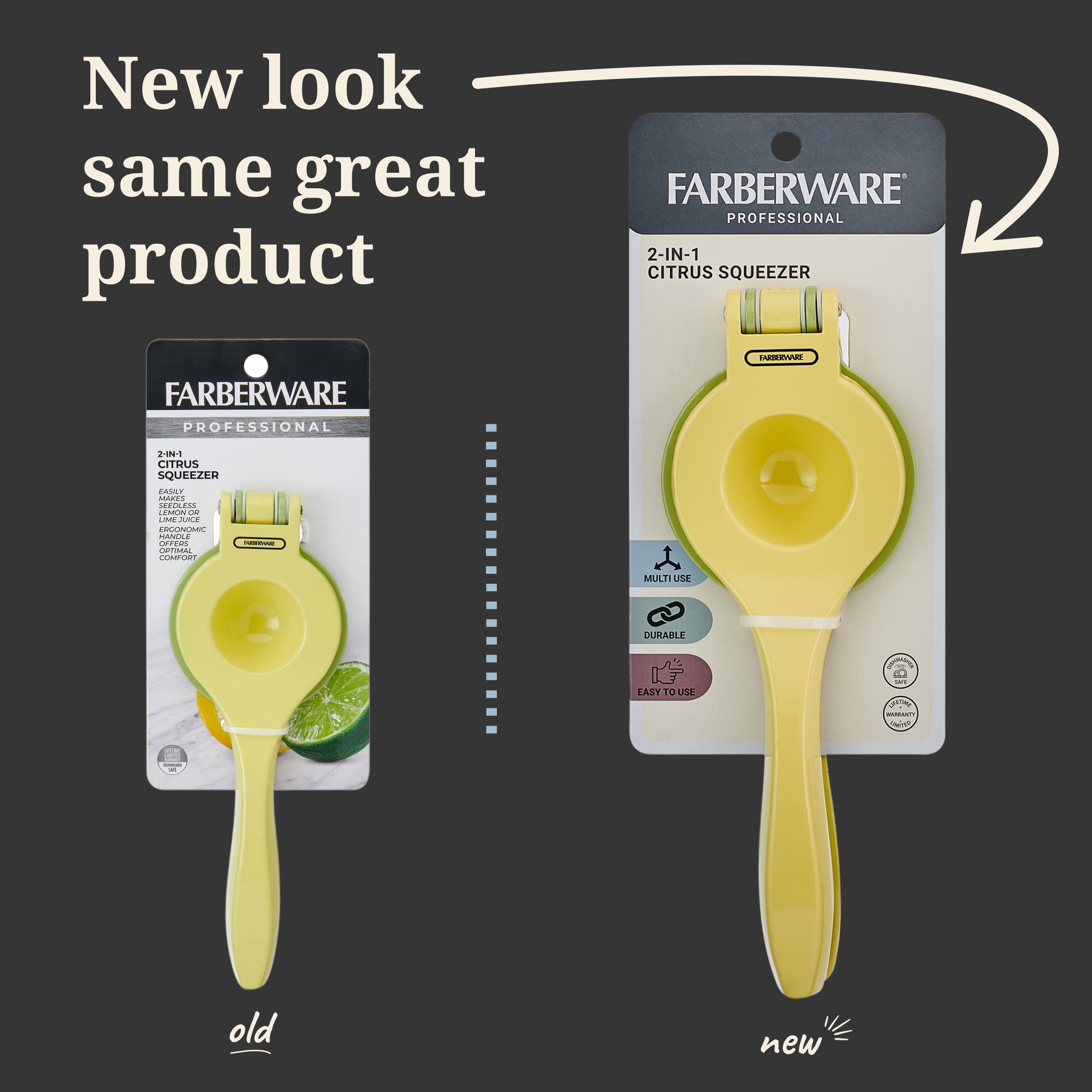 Farberware Professional 2-1 Manual Citrus Squeezer with Ergonomic Handle