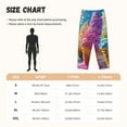 thumbnail image 2 of Salouo Rainbow Melting Ice Cream Print Women's Pajama Pants Casual Loose Sweatpants PJs Flowy Pants Drawstring Palazzo for Women Wide Leg Pants Lounge Pajama -X-Large, 2 of 8