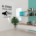 thumbnail image 2 of Vinil Decorativo Adhesivo P/Pared MarkProMX Negro Hogar 60x60cm PrevenShopMX Frase Optimista No esperes a que algo ocurra, 2 of 3