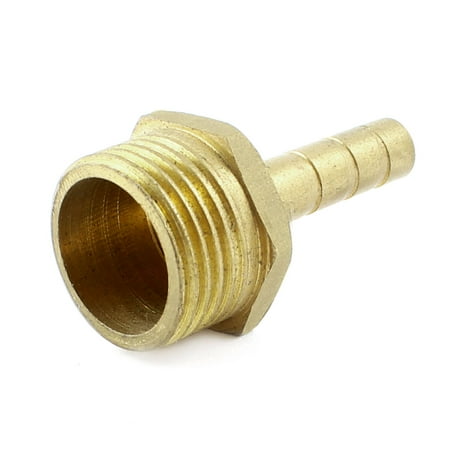 - Unique Bargains Brass 6mm Hose Barb to 3/8