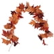 thumbnail image 5 of Guirnalda decorativa de arce artificial, guirnalda de hojas de otoño, decoración para Acción de Gracias, Halloween, enredadera de arce falsa, doble hoja de arce, ratán tipo C, 5 of 14