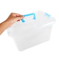 thumbnail image 3 of Raindrops Handheld Sandbox Transparent Plastic Storage Box with Handle for Easy Transport, 3 of 8