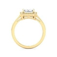 thumbnail image 3 of Havar - Vintage Emerald Cut Halo Moissanite Lab - Diamond Engagement Ring, 3 of 5