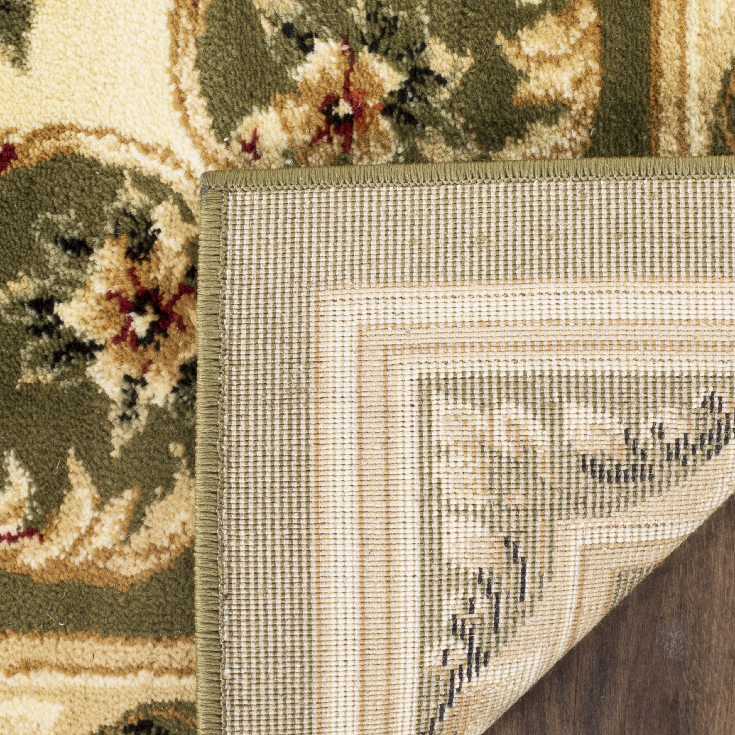 Safavieh Lyndhurst Katherine Floral Area Rug, Sage/Ivory, 8' x 8' Square