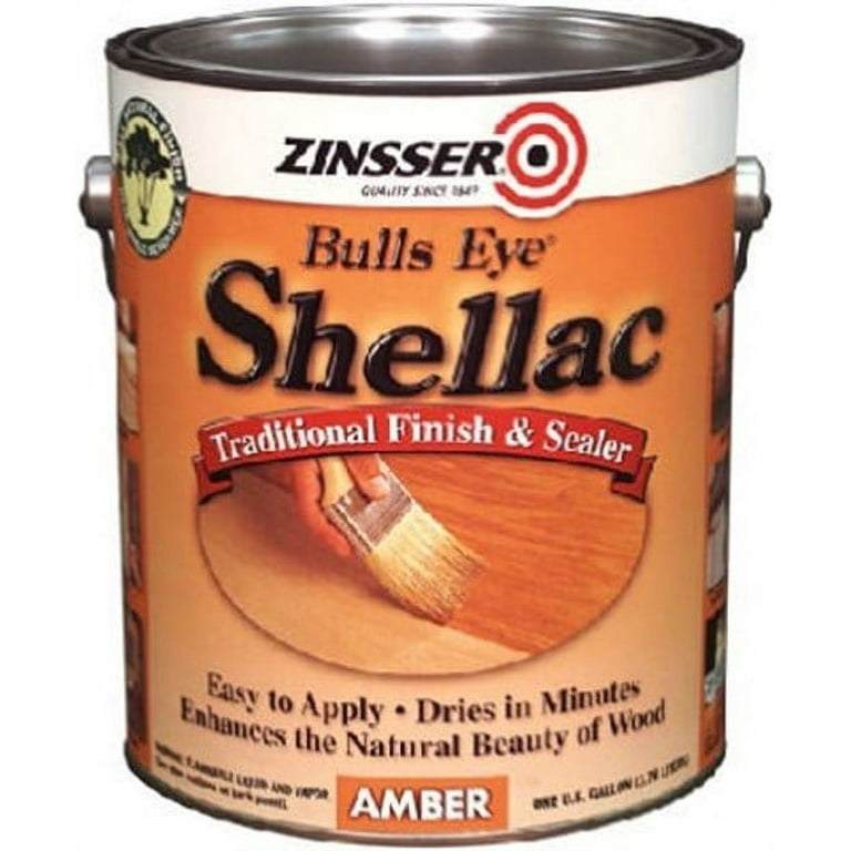 Buy Zinsser Z00718 Shellac Sealer, Gloss, Amber, Liquid, 473 mL, Can Amber
