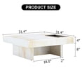 thumbnail image 5 of CoSoTower A Modern and Practical Coffee Table with Imitation Marble Patterns, Made of MDF Material, The Fusion of Elegance and Natural Fashion 31.4"* 31.4"* 12 ", 5 of 9