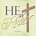 thumbnail image 2 of Perrenoud, Aubree 20x20 Gold Ornate Wood Framed with Double Matting Museum Art Print Titled - He Is Risen, 2 of 4