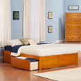 thumbnail image 2 of Leo & Lacey Urban King Storage Platform Bed in Caramel, 2 of 4