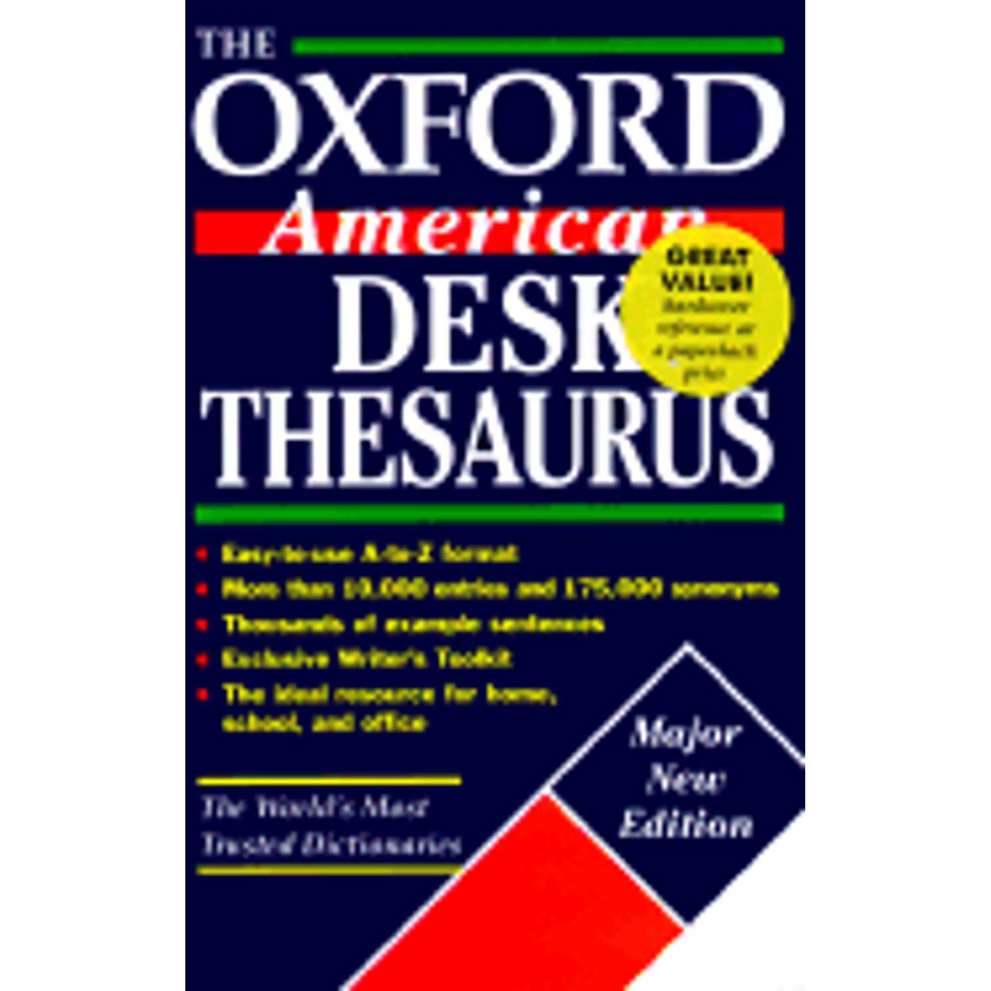 The Oxford American Desk Thesaurus (Hardcover) by Christine A Lindberg