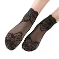 thumbnail image 1 of Lace Fishnet Ankle Socks Dress Socks for Women, 1 of 5