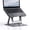 grey, variant on Adjustable and foldable laptop stand with a sturdy and durable base. Multi-angle adjustable ergonomic laptop riser, compatible with MacBook Air Pro, laptops, and all 10-15.6 inch laptops. (Silver)