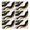 Black White Marble, variant on Pink Marble Gold Wave Pattern Summer Placemats Table Placemats Set Of 4-Linen Kitchen Washable Placemats Table Mats 11.8"x17.7" Non-Slip Heat Resistant