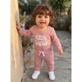 thumbnail image 6 of Cenuakty Girl Fall Outfits Long Sleeve Letter Embroidery Romper + Pants Set, 6 of 9