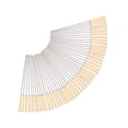 thumbnail image 4 of S SERENABLE 50 Pcs Brochettes Barbecue Ensemble de Brochettes pour Légumes Crevettes Fruits de Mer Rond, 4 of 9