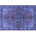 thumbnail image 1 of Ahgly Company Machine Washable Indoor Rectangle Persian Blue Traditional Area Rugs, 4' x 6', 1 of 4