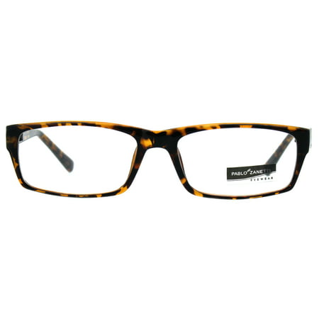 Classic Narrow Rectangular Professor Studious Plastic Eyeglasses Frame Tortoise