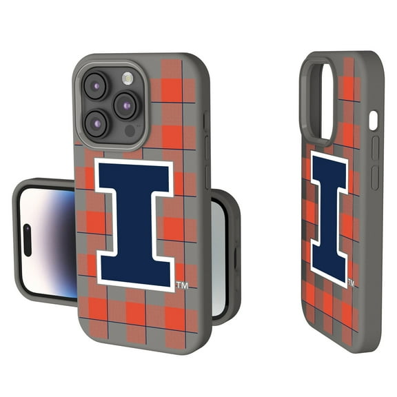Keyscaper Illinois Fighting Illini Plaid Soft Touch iPhone Case