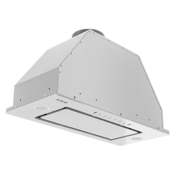 VIKIO 30 inch Insert Range Hood 900CFM Convertible Ducted to Ductless Exhaust Fan, Carbon Filter, Touch Panel, Stainless Steel, Silver