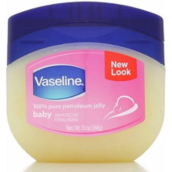 4 Pack Vaseline 100% Pure Petroleum Jelly, Baby 13 oz Each