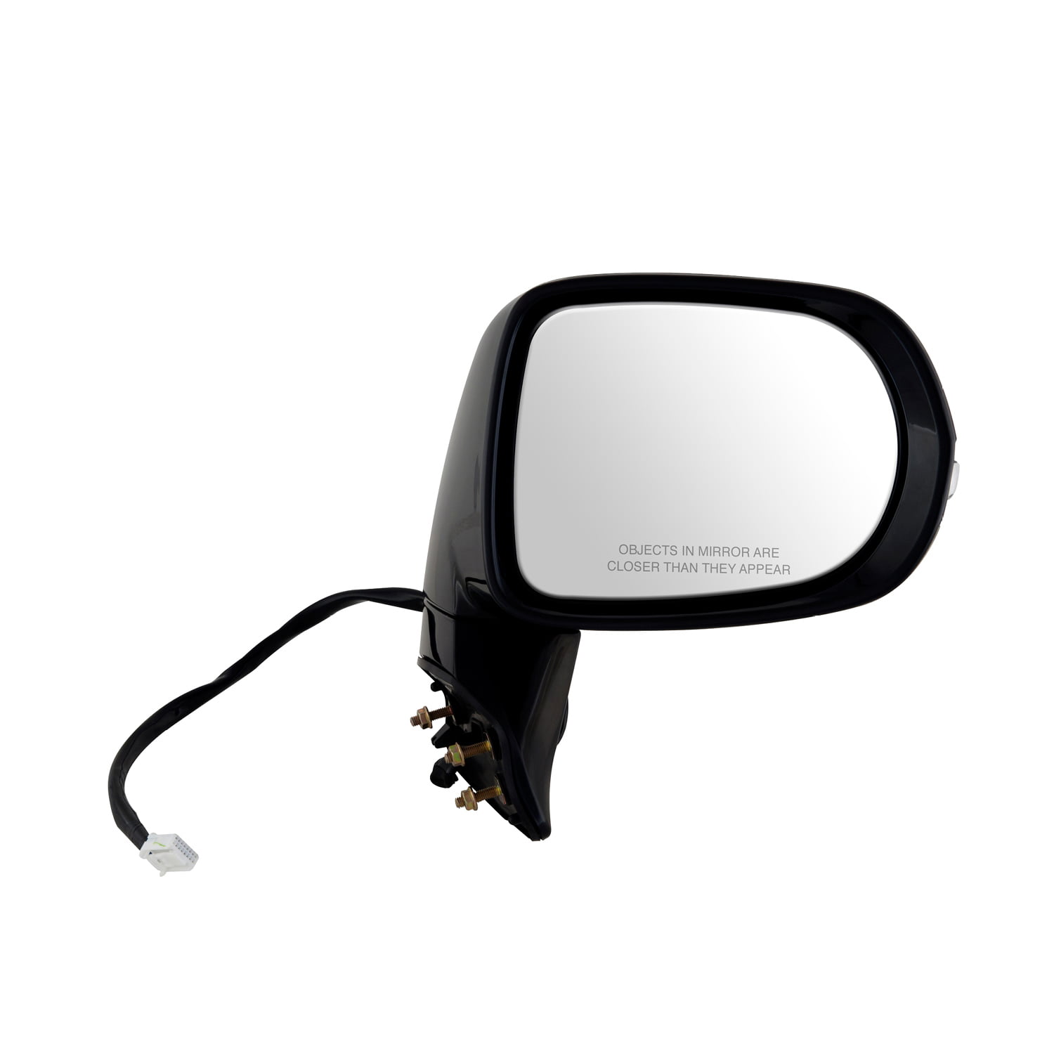 w/o Blind spot Detection w/o auto dimming Black PTM Memory Fit System Driver Side Mirror for Lexus RX350 Canada & Japan Built Puddle lamp w/Turn Signal RX450h Heated Power Power Folding 