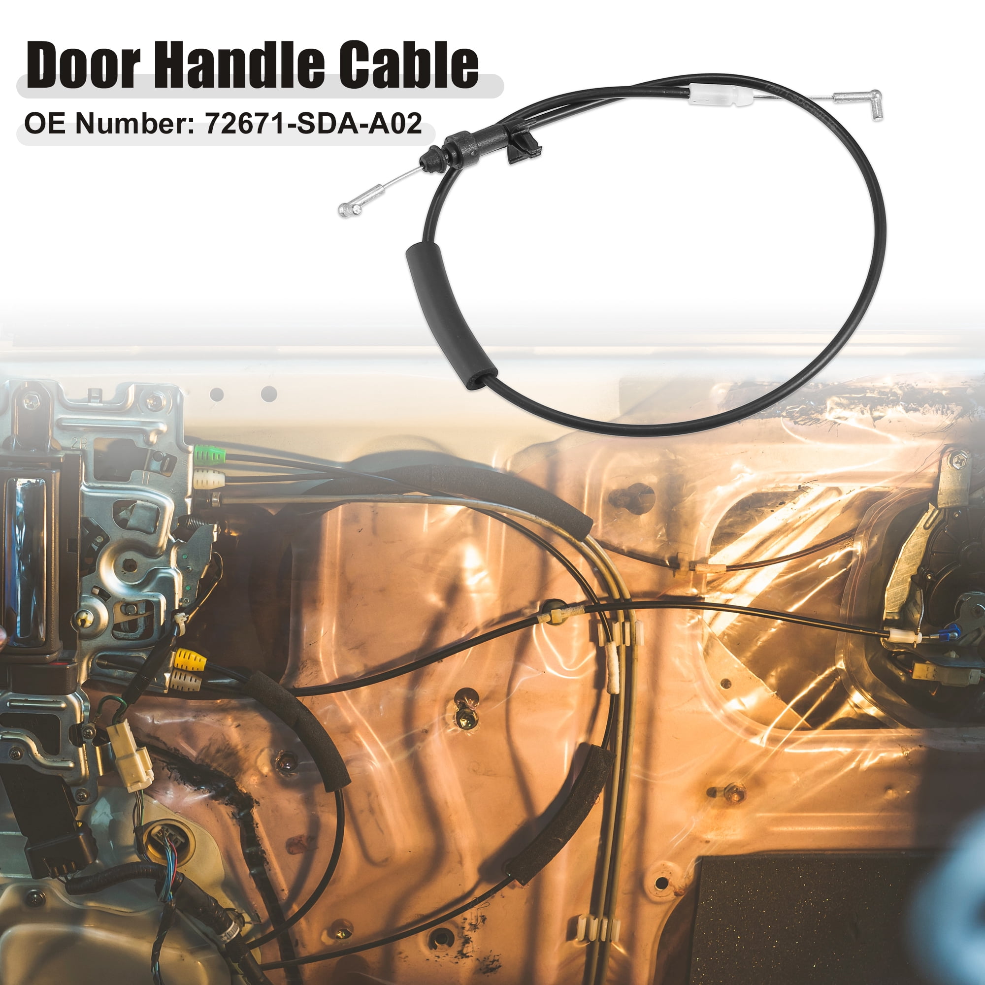 Unique Bargains 72671-SDA-A02 Rear Left Inside Door Handle Cable Fit for Honda Accord