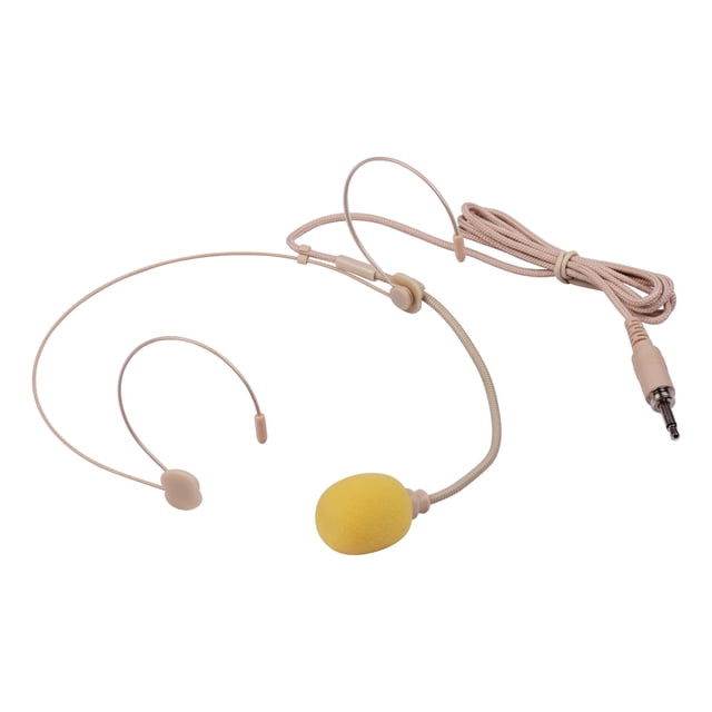 Mistaha Good Quality Headset Microphone Condenser Mic 3.5mm Interface for Wireless Bodypack Transmitter