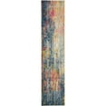 thumbnail image 2 of Nourison Celestial Abstract Blue/Yellow 2'2" x 10' Area Rug, (2x10), 2 of 7