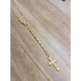thumbnail image 4 of Rosary Necklace, Gold Rosary Necklaces ,Catholic Jewelry Plain Cross, 4 of 9