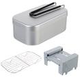 thumbnail image 1 of EeaseCA 1 Set/3pcs Outdoor Supply Camping Lunch Box Steaming Rack Folding Oven Kit, 1 of 7