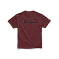 thumbnail image 1 of Champion Mens Classic Jersey Short-Sleeve Tee, S, Script Maroon, 1 of 4