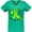 Kelly Green, variant on Love, Care, Cure Lymphoma Awareness Lime Green Ribbon Hearts Women's V-Neck T-Shirt