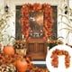 thumbnail image 4 of Seyotauo Fall Maple Leaf Rattan, Fall Decor Indoor, Fall Artificial Maple Leaves Rattan Wreath Decor for Halloween Thanksgiving Wedding Party Home Fireplace, 4 of 6