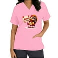 thumbnail image 2 of Sexlip Women's Cartoon Print Short Sleeve T Shirt Cute Design Soft Fabric Daily Casual Wear Pink XL, 2 of 7