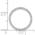 thumbnail image 4 of 14K White Gold 1/4Ct. Diamond Circle Chain Slide Made In India pm4712-025-wa, 4 of 5
