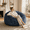 Blue, variant on Sanae Oversized Plush Bean Bag Chair for Adults, Home Furniture, Memory Foam Comfy Lounge Sofa for Living Room Bedroom Reading, Blue