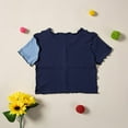 thumbnail image 4 of Vedolay Trendy Tops For Girl Girls Cotton Cute Cartoon Tops Casual Round Neck Short Sleeve for Youth,Blue 10-11Years, 4 of 5