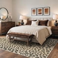 thumbnail image 3 of KUETH 5x7 Leopard Area Rugs Machine Washable Rugs for Living Room, Non Slip Flat Pile Rug with Rubber Backing, Modern Rug for Entryway Bedroom Dining Room Home Office, 3 of 9