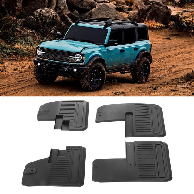 Guardabarros Para Coche, Ajuste Perfecto, Guardabarros Traseros Delanteros Negros, Resistentes, Ligeros, De Alta Resistencia Para Coche
