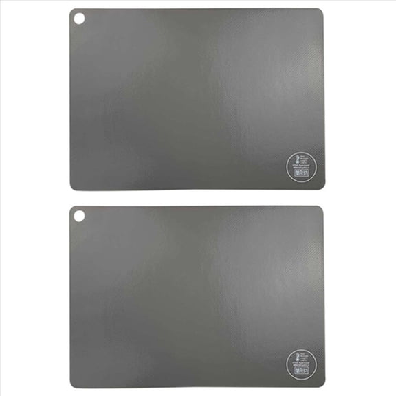 2X Induction Cooktop Mat Nonslip Induction Cook Top Pad Silicone Heat Insulated Mat Reusable Refrigerators and Ovens C,2 x Protection pad,Gray
