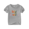 thumbnail image 3 of BOOMNY Toddler Baby Girls Tshirts Short Sleeve T Shirts for Girls Big Sister Letter Graphic Breathable Loose Fit Cozy Childrens Athletic Tees, 3 of 7
