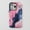 Color 01, variant on Alcohol Ink Swirl For All iPhone Series Protective Phone Case Abstract Art Pink Blue