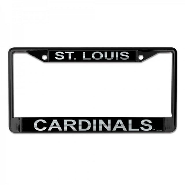 Cadre de Plaque d'Immatriculation Laser Noir St. Louis Cardinals