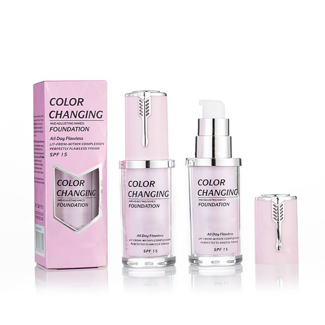 Fiudx Ofertas Flash Del Día Corrector Iluminador De Base Líquida Para La Piel Con Cambio De Temperatura 40Ml