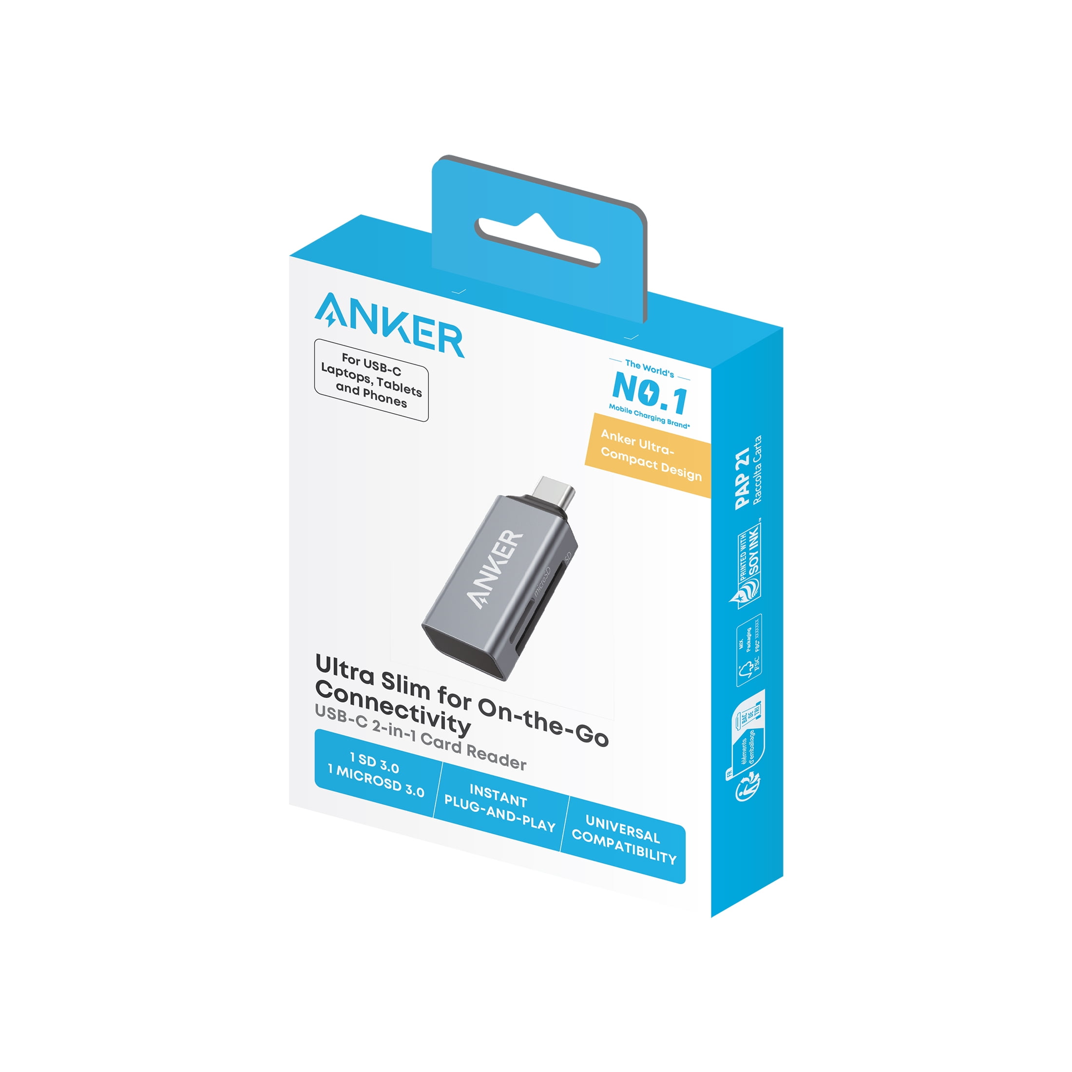 Anker USB-C 2-in-1 Card Reader