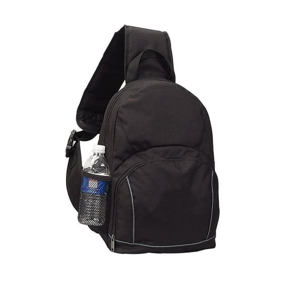Recycled Black Pet Sling Bag Backpack