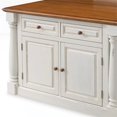 thumbnail image 4 of Homestyles Monarch Wood Kitchen Island Set in Off White, 4 of 17