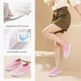 thumbnail image 4 of Emma Shoes Canvas Slip On Sneakers for Women, Canvas Slip On Shoes for Women, Low Top Casual Flats (Light Pink, 10), 4 of 5